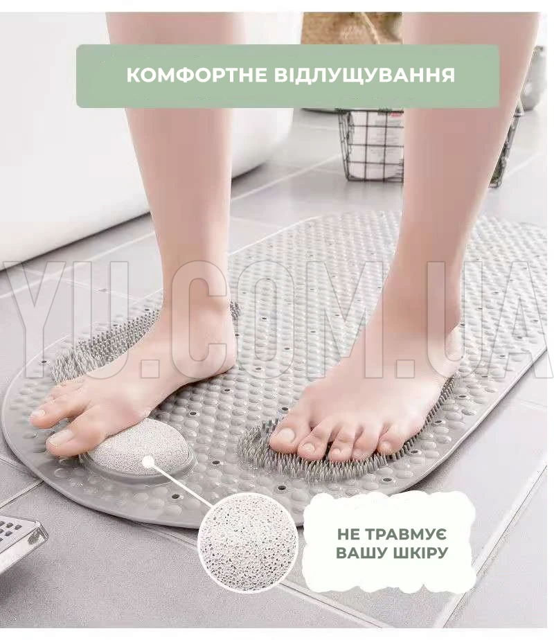 Нескользящий коврик со шлифовальным камнем для ванной комнаты Bathroom mat 80 x 40 см Нескользящий коврик со шлифовальным камнем для ванной комнаты Bathroom mat 80 x 40 см
